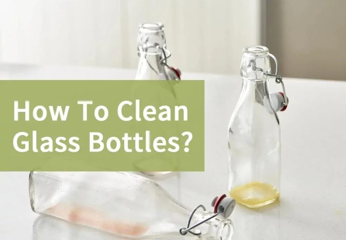 Tips for cleaning and maintaining glass bottles